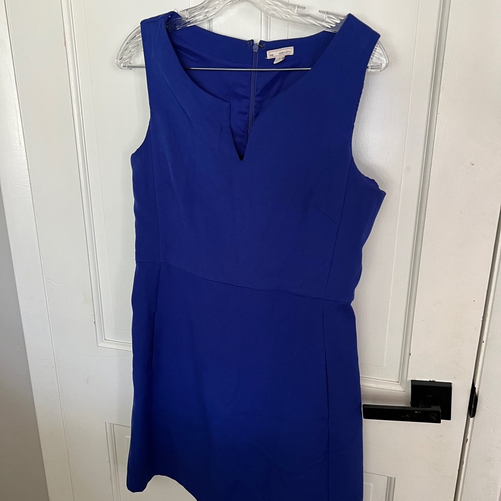 Elegant Blue Sleeveless Dress